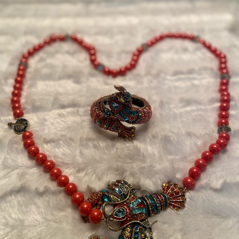 Heidi Daus Red Lobster Necklace - Picture 2 of 3
